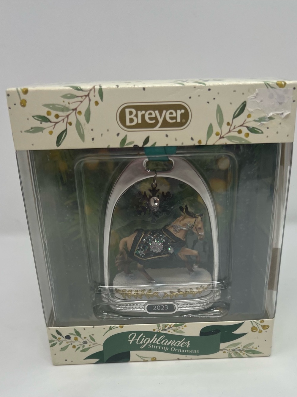 Breyer 2023 Highlander Stirrup Ornament Horse Christmas Holiday Line 24th